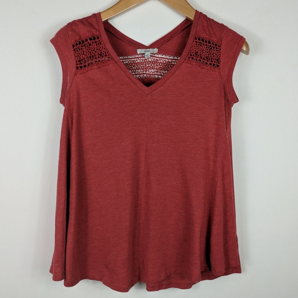 3/$25 Acemi | Lace detail top S